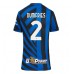 Maillot de foot Inter Milan Denzel Dumfries #2 Domicile vêtements Femmes 2024-25 Manches Courtes